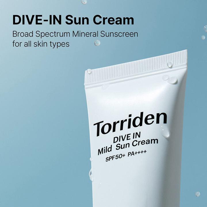 Image du produit Torriden DIVE-IN Crème solaire douce (Crème solaire, SPF 50, 60 ml)