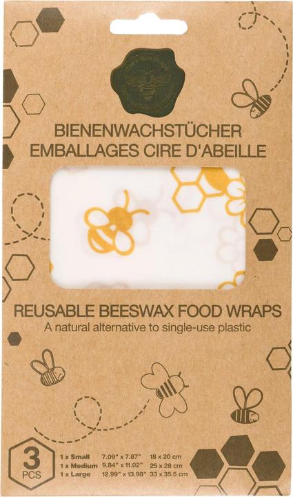 Actual product image Nuts Beeswax cloths (3 x)