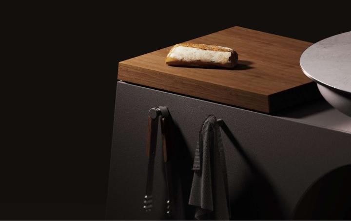 Image du produit OnFire îlot de cuisson BBQ peint par poudrage noir (171 cm)
