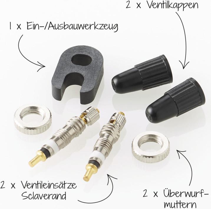 Actual product image Fischer Ventil-Set Sclaverand mit Werkzeug