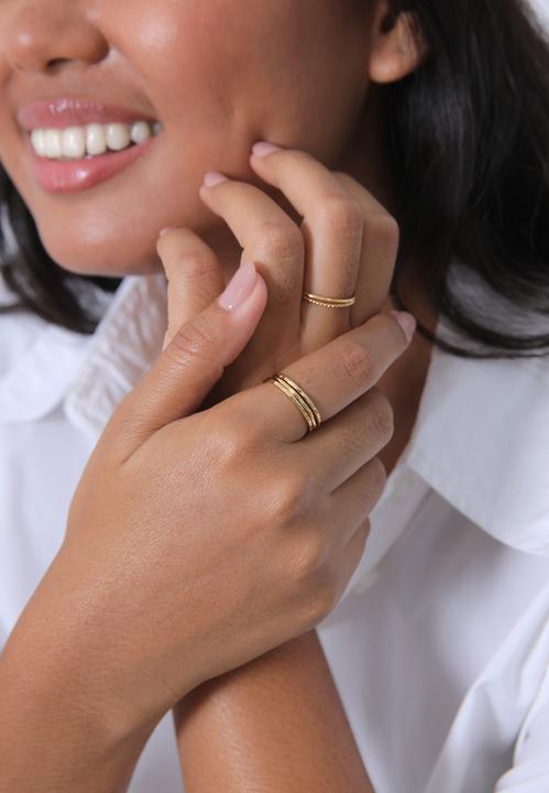 Actual product image Elli Band Ring, Geo, Ring Set (64, 925 Silver)