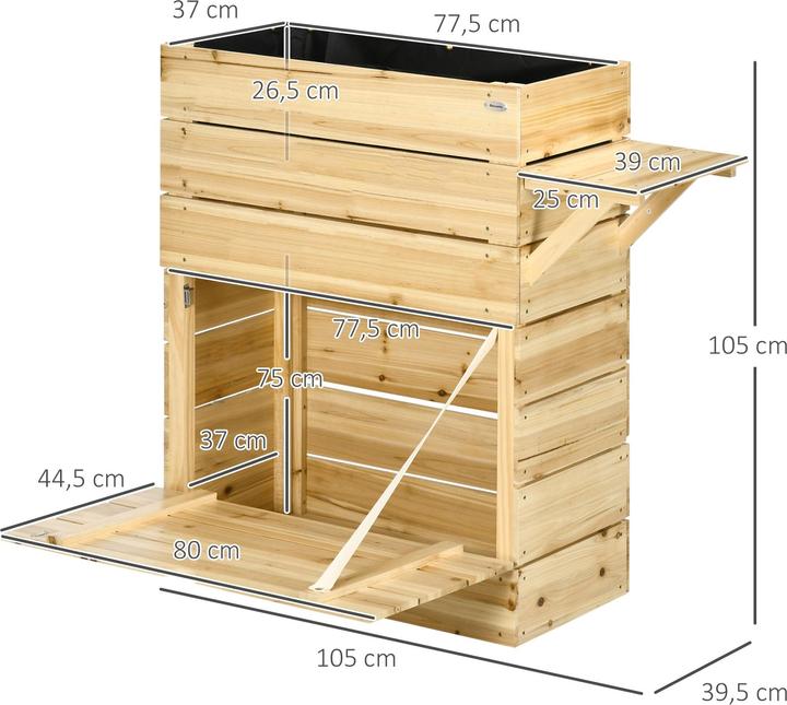 Produktbild Jamb Hochbeet mit Stauraum