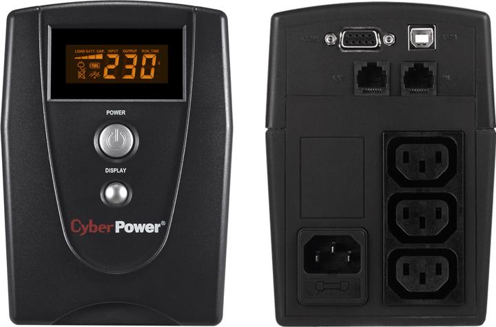 Actual product image Cyberpower Value600eilcd (600 VA, 360 W, Line-interactive UPS)