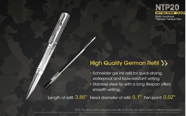Produktbild Nitecore Titan Pen NTP20 (Silver, 1 x)