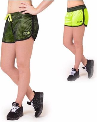 Gorilla Wear Madison Reversible Shorts (Black/Neon Lime)