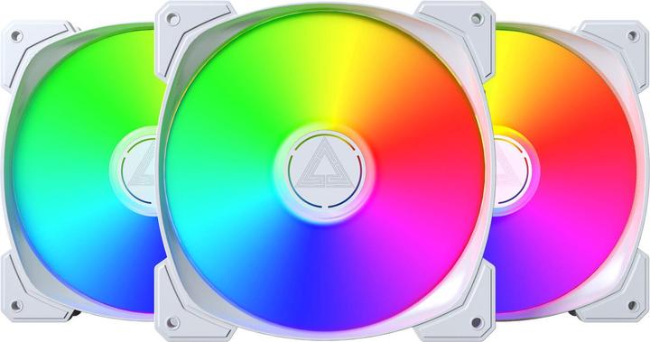 Actual product image Montech HP140 ARGB PWM 3 in 1 Pack White (140 mm, 3 x)