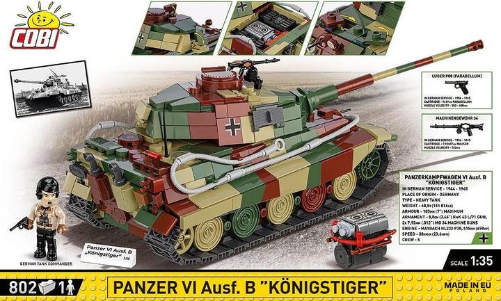 Immagine prodotto Cobi Panzer VI Ausf. B / 802 pezzi