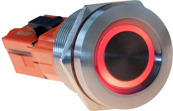 Actual product image Joy-it Button22T-01 Switch momentary Red, Blue (Ø x L) 22 mm x 38 mm IP68, IK