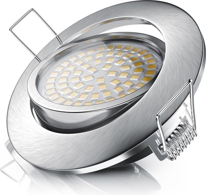 Produktbild Brandson 3x LED Einbaustrahler, dimm & schwenkbarer Deckenspot, Aluminium Rahmen, Deckenstrahler Warmweiss (320 lm)