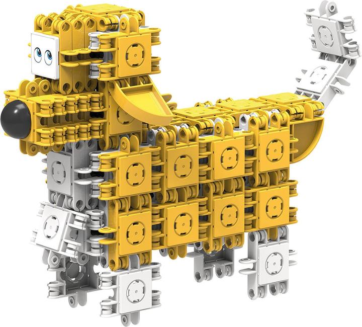 Produktbild Clics Klocki clicformers yellow & baltas friends 74 elementai