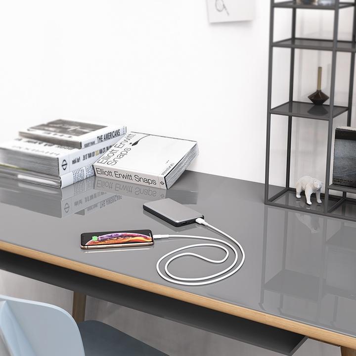 Actual product image Borofone Silicone - cable połączeniowy USB do Lightning 1m (biały) (1 m, USB 3.0)
