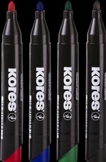 Produktbild Kores Permanent Marker, Rundspitze (Mehrfarbig, 3 mm, 4 x)