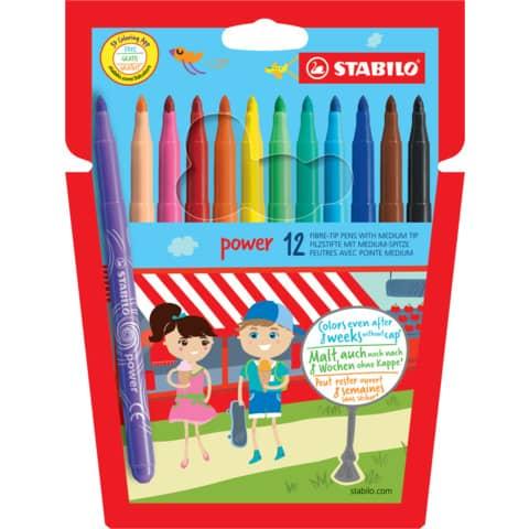 Actual product image STABILO power felt tip pen (Multicoloured, 12 x)