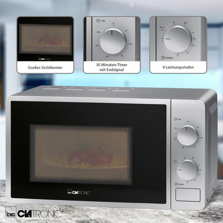 Actual product image Clatronic Microwave MWG 792 silver (20 l)