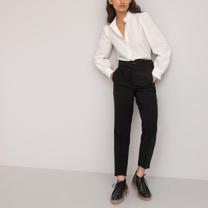 Immagine prodotto La Redoute Collections Camicetta a maniche lunghe con collo a balze (46)
