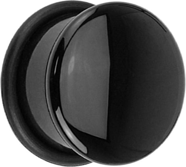 Image du produit Star Piercing Flared Plug en pierre d'agate avec joint torique (sans laiton, Minéral)