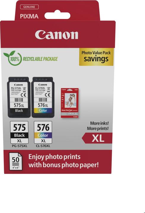 Immagine prodotto Canon Cartuccia d'inchiostro PG-575XL /CL-576XL (M, C, Y, FC)