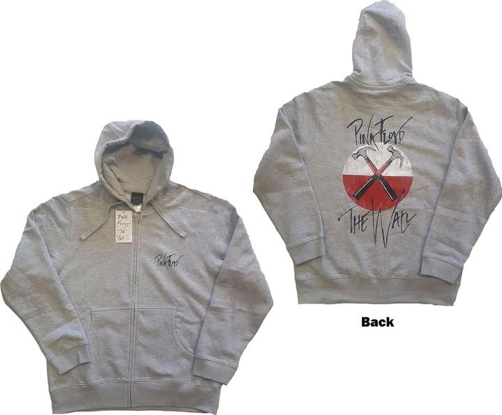 Pink Floyd The Wall Faded Hammers Logo (Zipper-Hoodie)