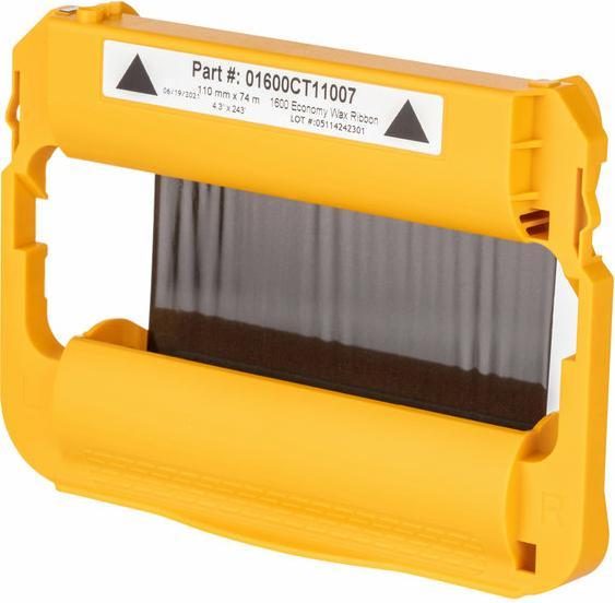 Actual product image Zebra Thermal Transfer Cartridge Wax/Resin Label Printer Original Black (6pcs.) (11 cm, Black)