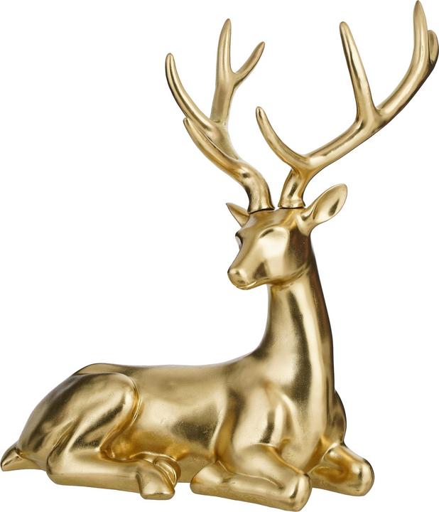 Produktbild Decofinder Hirsch, Liegend Gold B: 95 cm (95 x 50 cm)