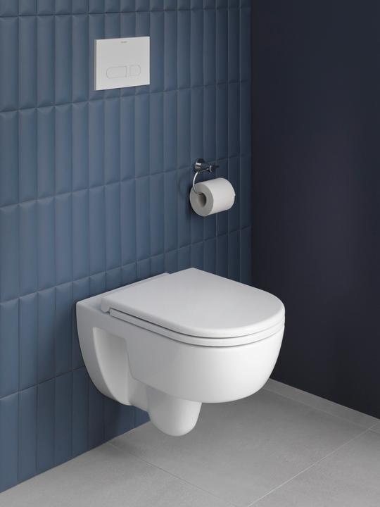 Produktbild Duravit D-Code WC-Sitz, abnehmbar, mit Absenkautomatik, Pinbefestigung, 374x433mm, Weiss Hochglanz