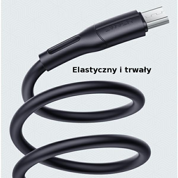 Image du produit Usams Câble U68 microUSB 2A Fast Charge 1m bialywhite SJ502USB02 USSJ502 (1 m, USB 2.0)