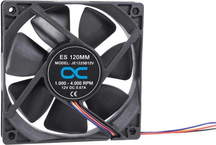 Actual product image Alphacool L12 ES 120mm 1.000-4.000rpm Fan V1.1 ( 120x120x25mm ) - Two Ball Bearing - PWM (360000 mm)