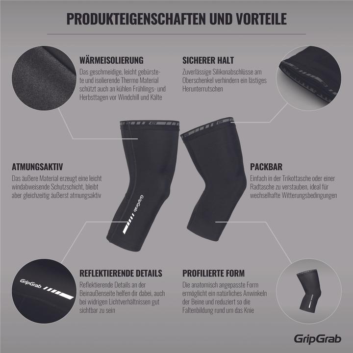 Immagine prodotto GripGrab Scalda ginocchia classico (M)