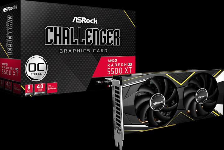 Produktbild AsRock Radeon RX 5500 XT Challenger D 8G OC (8 GB)