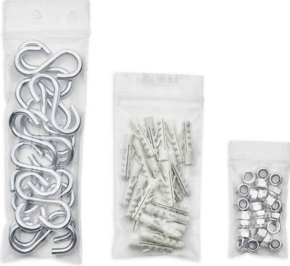 Immagine prodotto kaiserkraft Sacchetto con chiusura a pressione basic, senza stampa, conf. da 100 pz., LDPE (100 Pezzo/i)