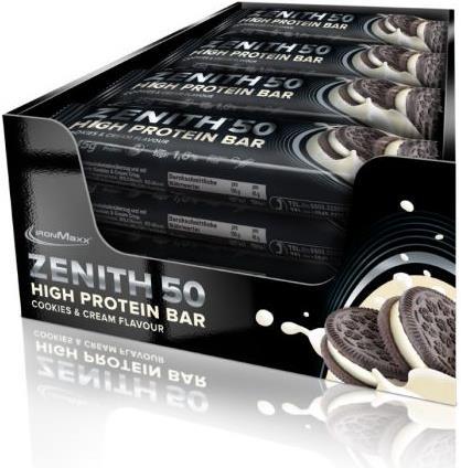 Actual product image IronMaxx Zenith 50 High Protein Bar (16 x 45g) (Cookies and Cream, 1 pcs., 720 g)