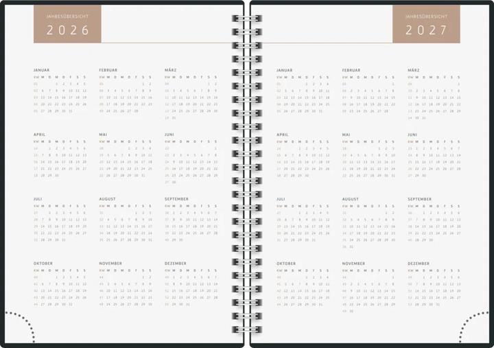 Produktbild Ridoide rido idé Wochenagenda Design Line Wire, One Line Grafisch, 2026 (148 x 210 mm, Deutsch, Französisch, Englisch)