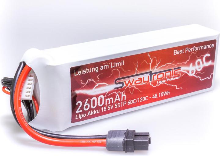 Actual product image Swaytronic 5S 18.5V 2600mAh 60C/120C XT60 (18.50 V, 2600 mAh)