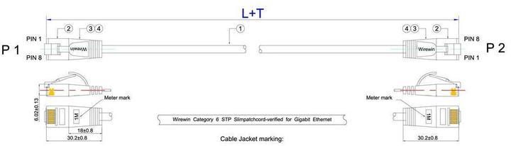 Produktbild Wirewin Netzwerkkabel (U/FTP, CAT6, 20 m)