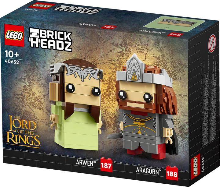Actual product image LEGO BrickHeadz - Aragorn and Arwen (40632, LEGO Brickheadz)
