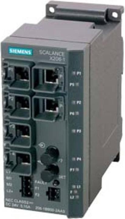 Actual product image Siemens 6GK5206-1BB10-2AA3 SCALANCE X206-1 managed IE Switch (6 Ports)