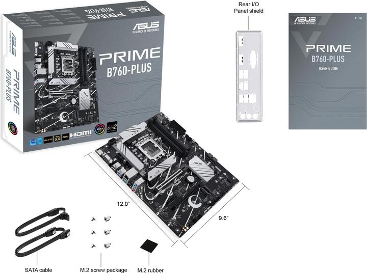 Produktbild ASUS Prime B760-PLUS (LGA 1700, Intel B760, ATX)