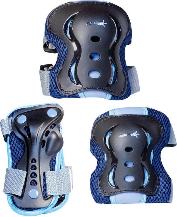 Kit de protection Muuwmi - taille XS (3-8 ans) (XS, Protège-poignets, Coudes, Genouillère, Modèle unique)