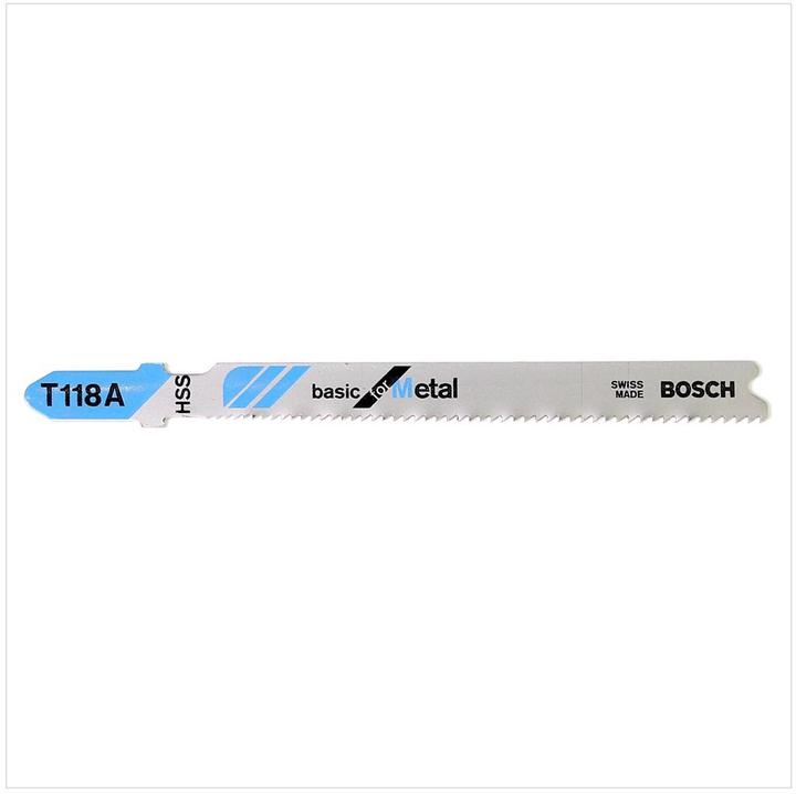 Productafbeelding Bosch Professional Zubehör Stichsägeblatt T 118 A Basic for Metal, 5er-Pack