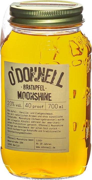 Image du produit O'Donnell Moonshine Liqueur BRATAPFEL 20% vol. 0,7l