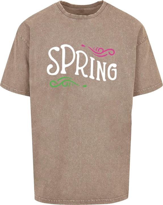 Actual product image Merchcode Spring text - Acid Washed Heavy Oversized Tee - 114091 (XL)