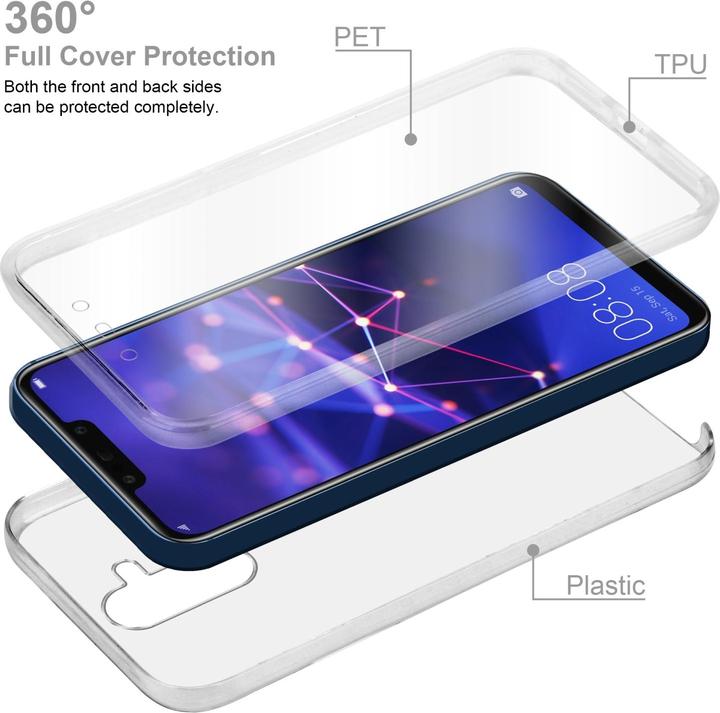 Actual product image Cadorabo TPU Hull 360 Degree Case (Mate 20 Lite)