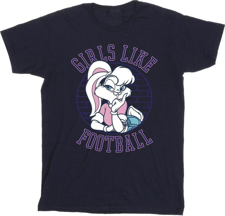 Looney Tunes Lola Bunny Girls Like Football TShirt (M)