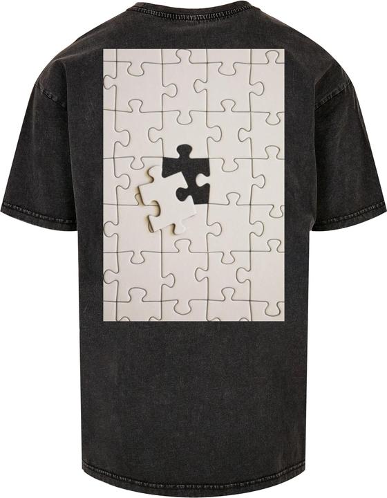 Actual product image Merchcode Missing Piece Acid Washed Heavy Oversize Tee - 136217 (L)