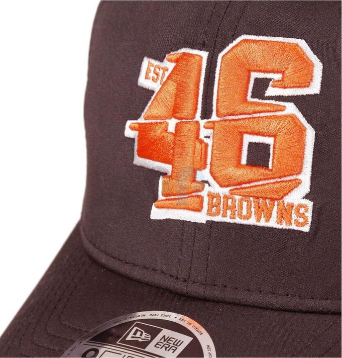 Actual product image New Era NFL - Cleveland Browns - Established Number 9Fifty Stretch Snapback Cap Braun ML (59)