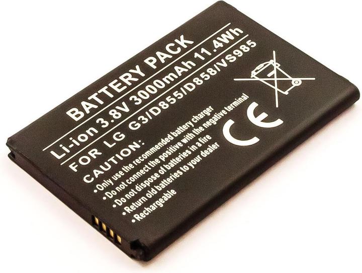 Immagine prodotto AGI 31600 - Batteria - LG - G3 - Nero - Ioni di litio (Li-Ion) - 3000 mAh