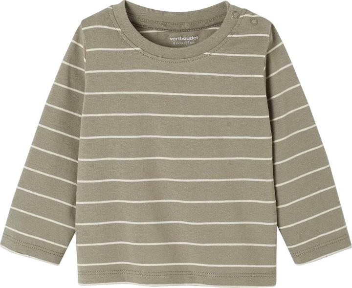 Actual product image Vertbaudet 2er-Pack Baby Shirts BASIC, Print & Streifen (68)