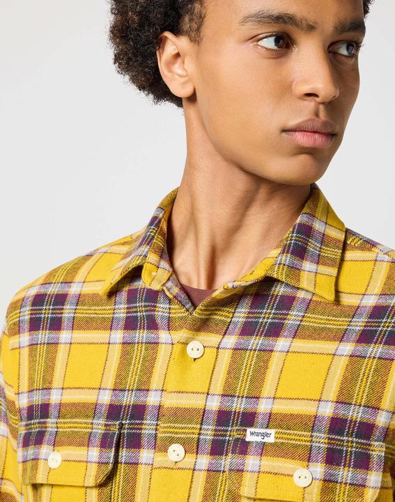 Actual product image Wrangler Long sleeve shirt Two Pocket Shirt (L)