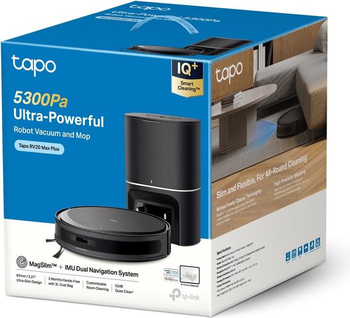 Immagine prodotto TP-Link RV20 Max Plus (Robot aspirapolvere)