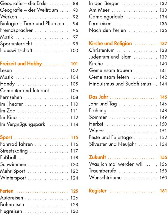 Nutritional values and ingredients Hand in Hand die Welt begreifen (German, Susann Hesselbarth, Andreas Costrau, Ulrike Jentzsch, 2013)